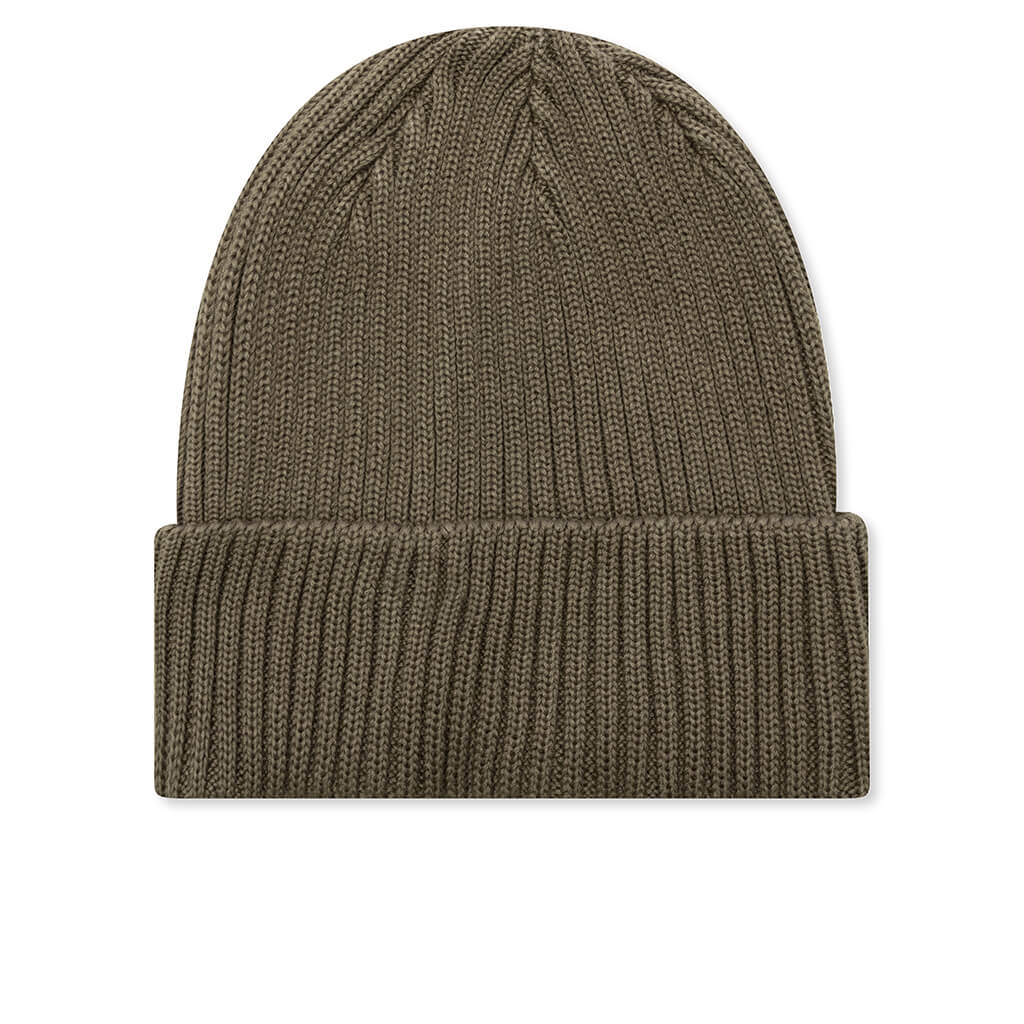 Cotton Rib Beanie - Olive Drab - Image 3