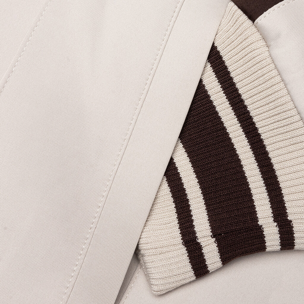 Pin Tuck Track Top - Stone - Image 4