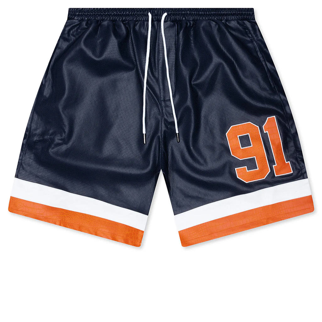 Stadium Leather Short - Navy