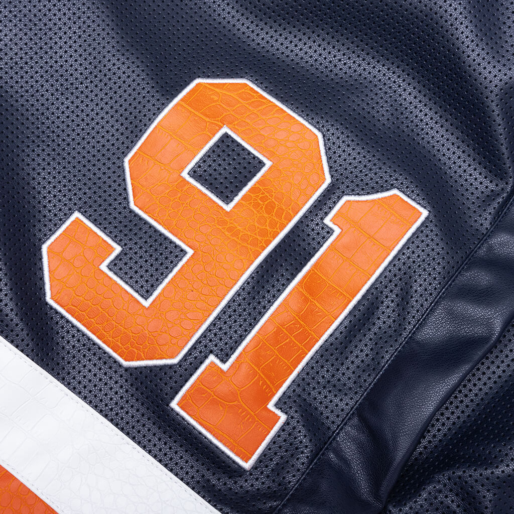 Stadium Leather Short - Navy - Image 3