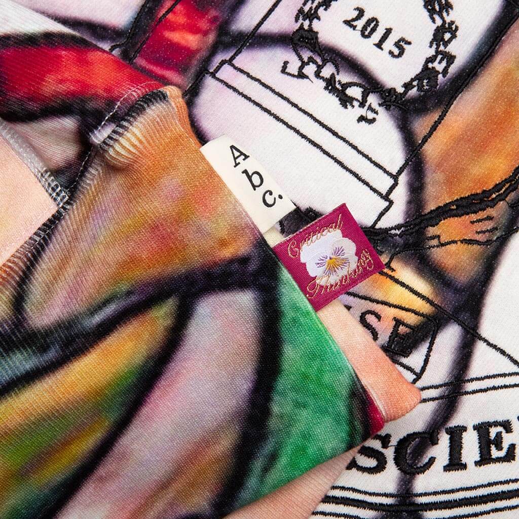 Critical Thinking Hoodie - Stained Glass Print - Image 4
