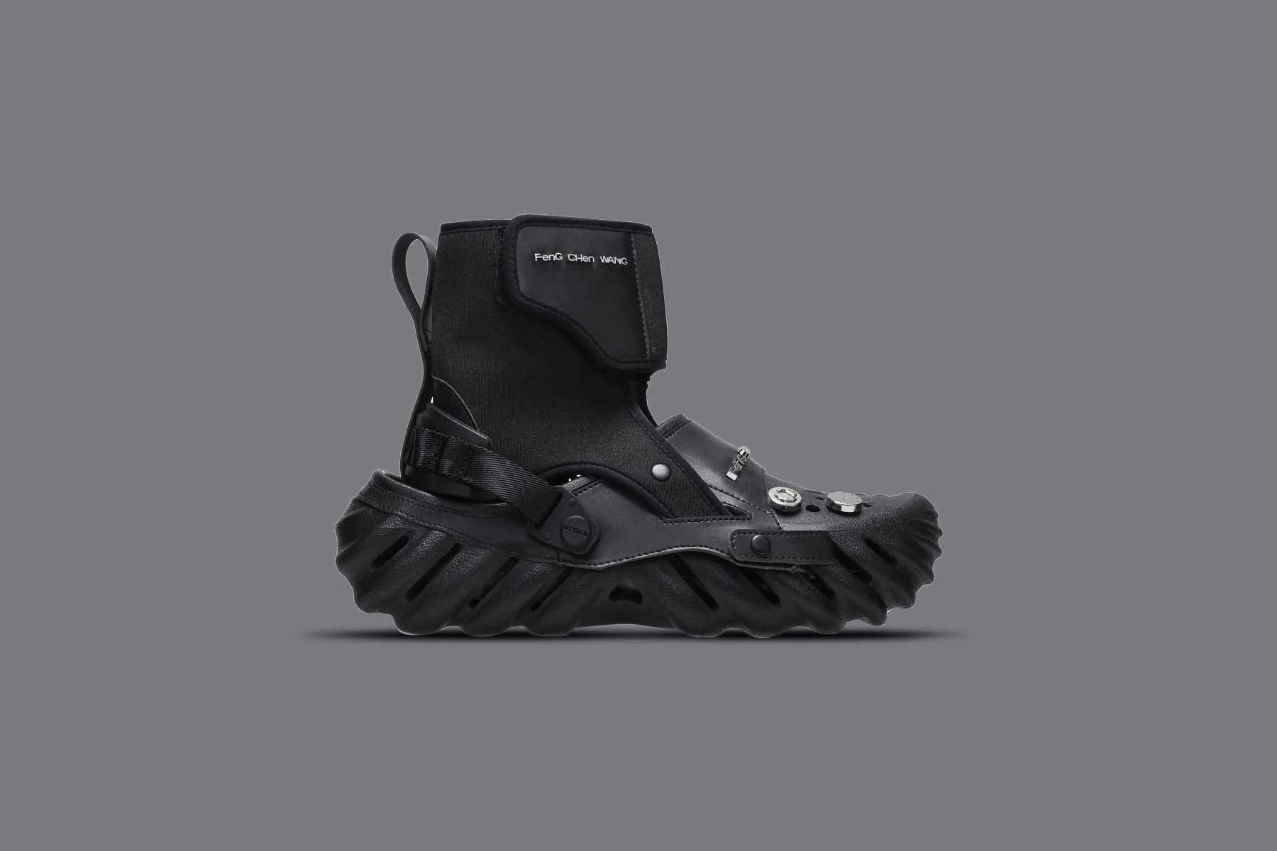 Crocs x Feng Chen Wang Echo Clog - Black - Image 5