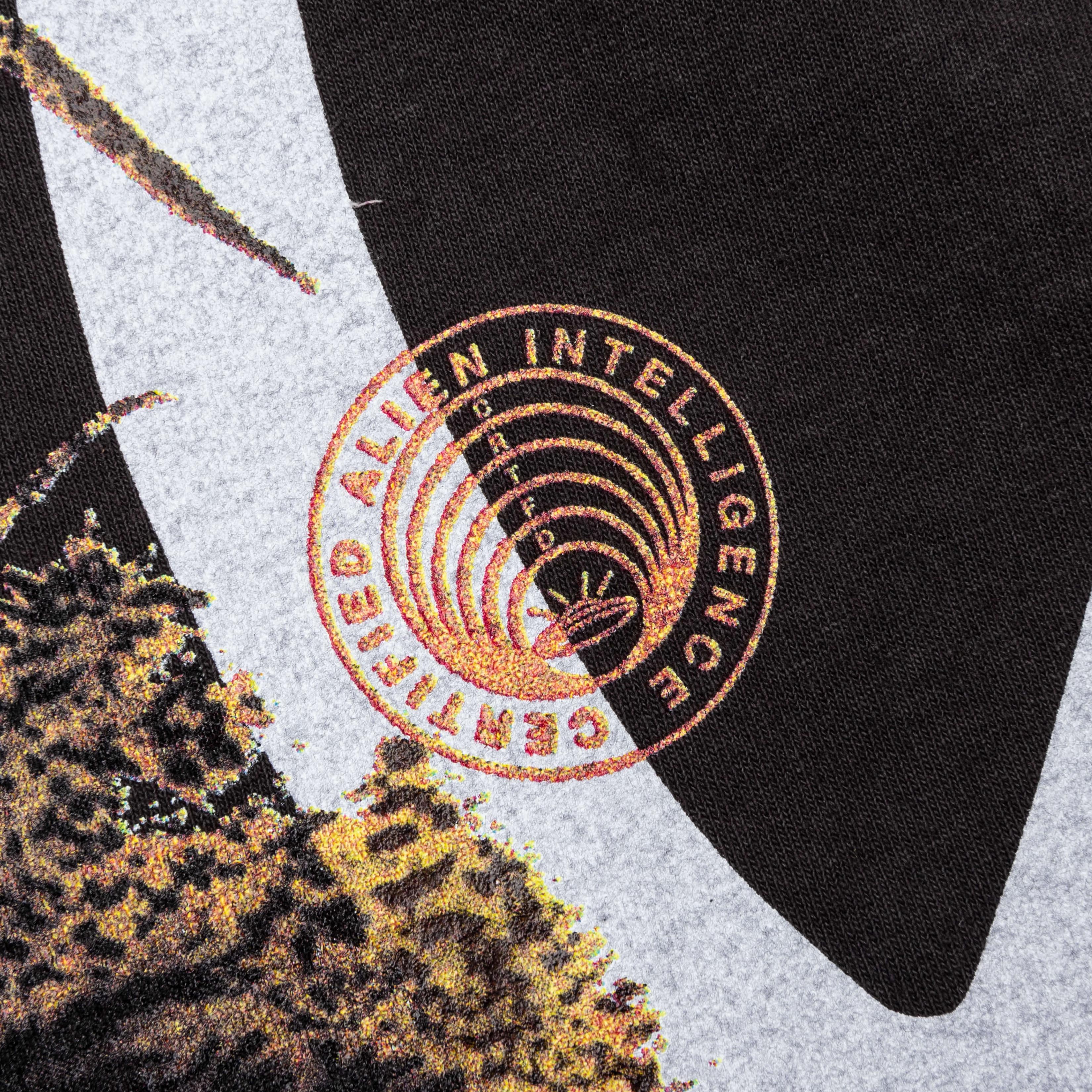 Allover Print Mash up Tee - Vintage Black - Image 4