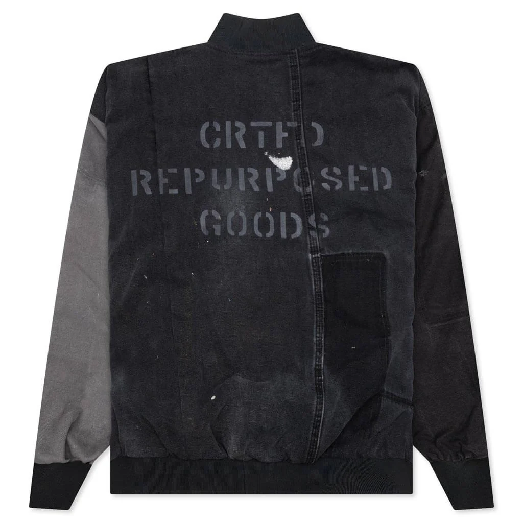 Carhartt Upcycled Bomber Jacket - Black - Image 2