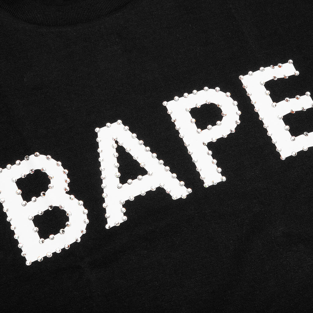 Crystal Stone Bape Logo Tee - Black - Image 3