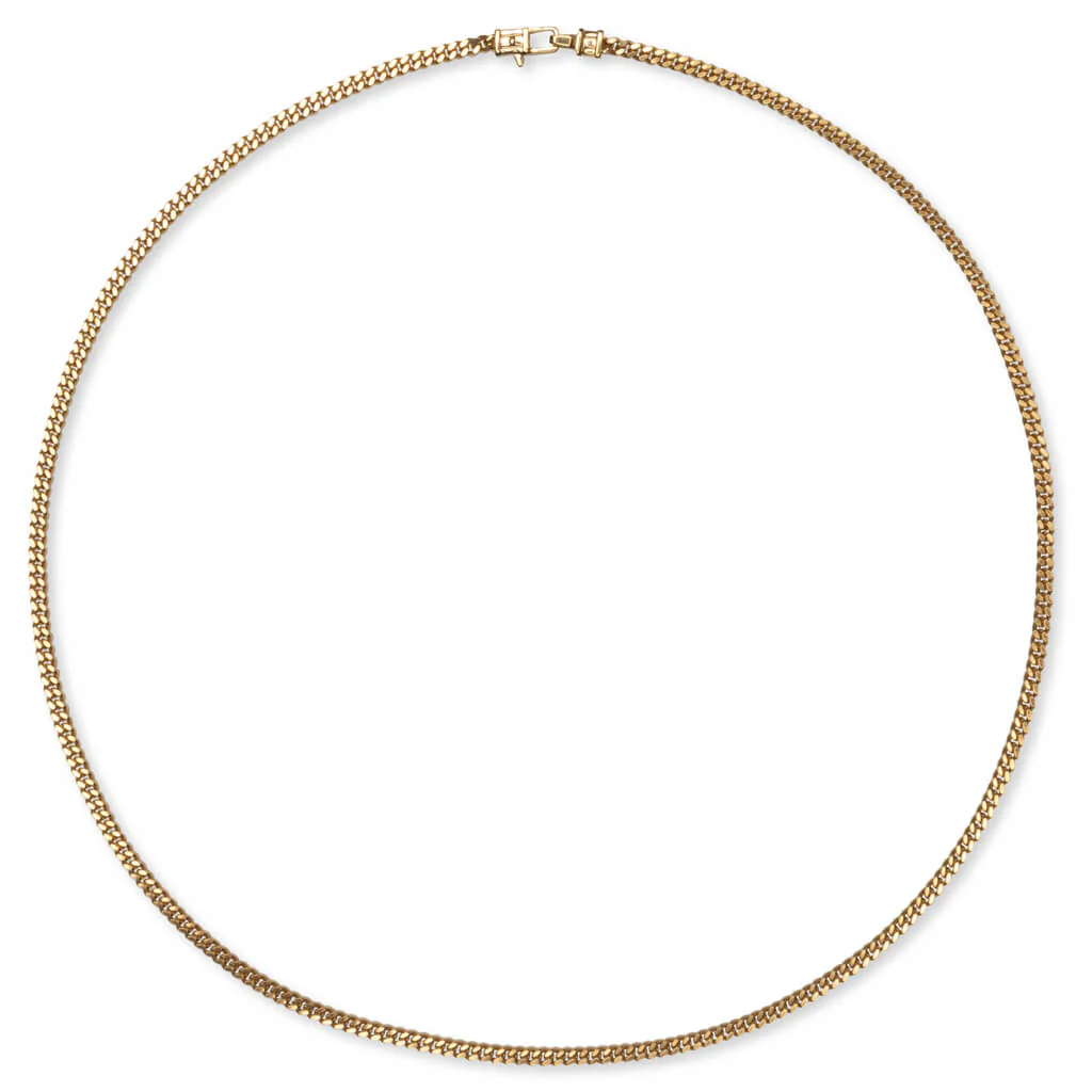 Curb Chain M Gold - 925 Sterling Silver/9K Gold