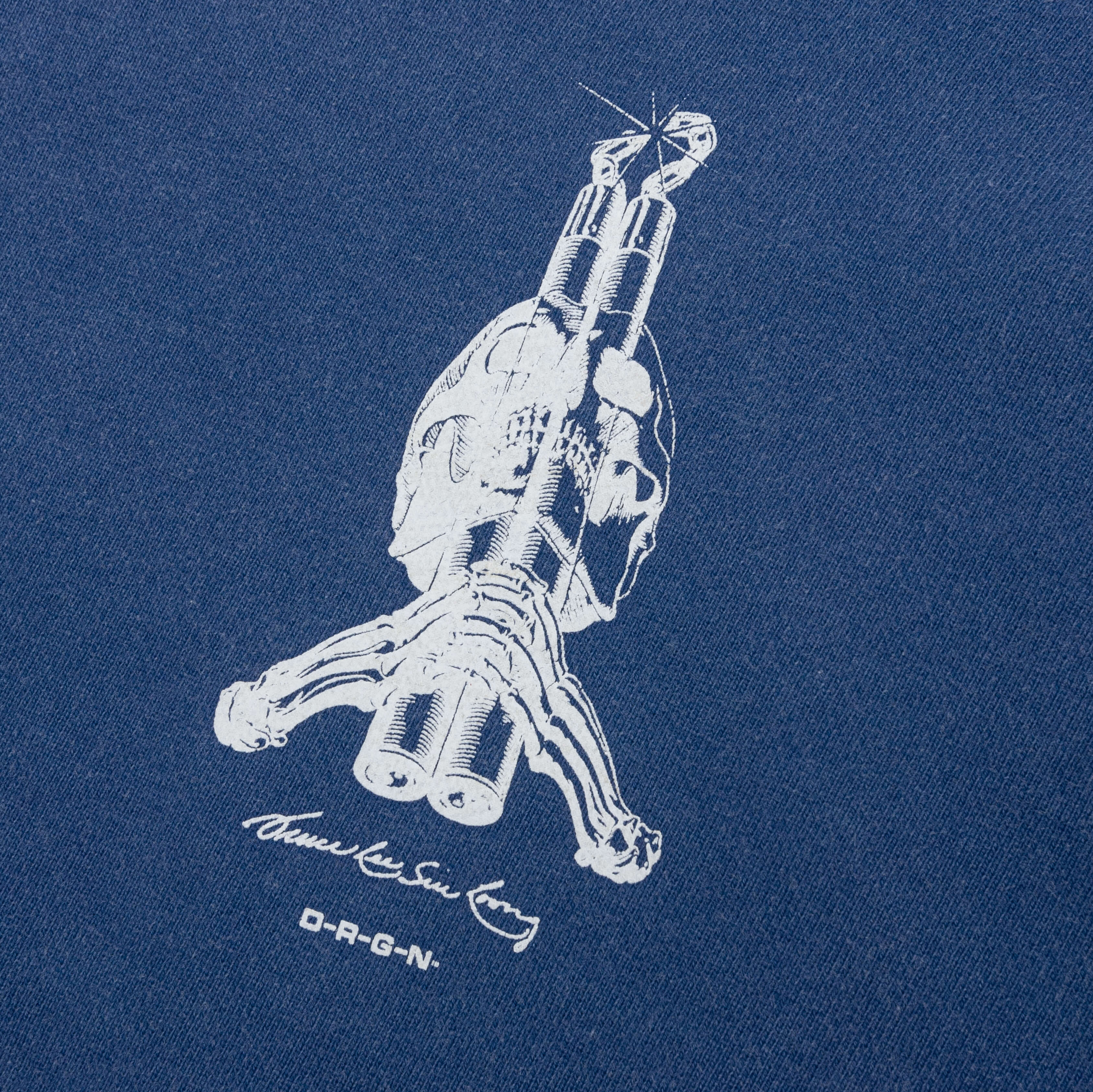 Bones Hoodie - Faded Navy - Image 3