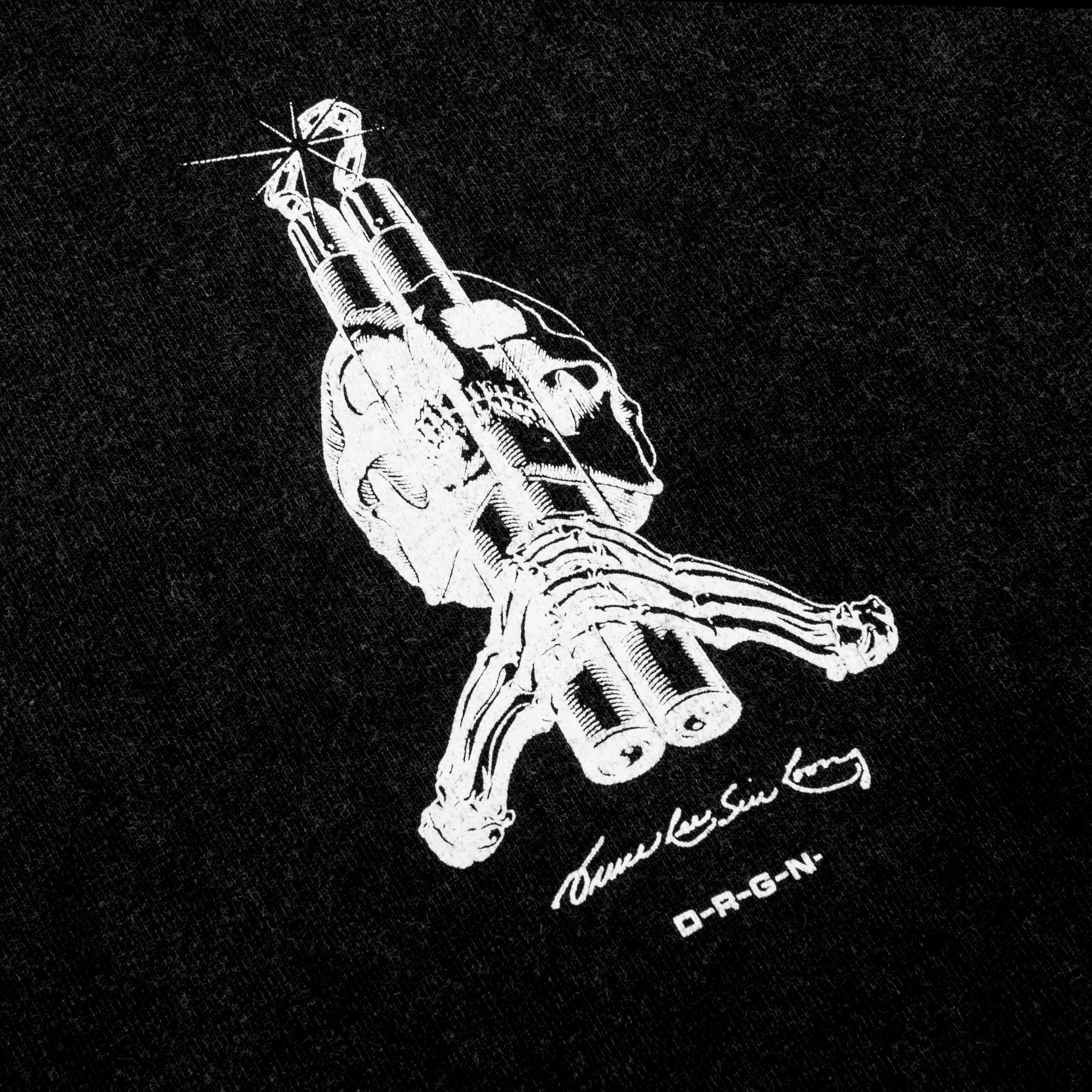 Bones Tee - Faded Black - Image 3