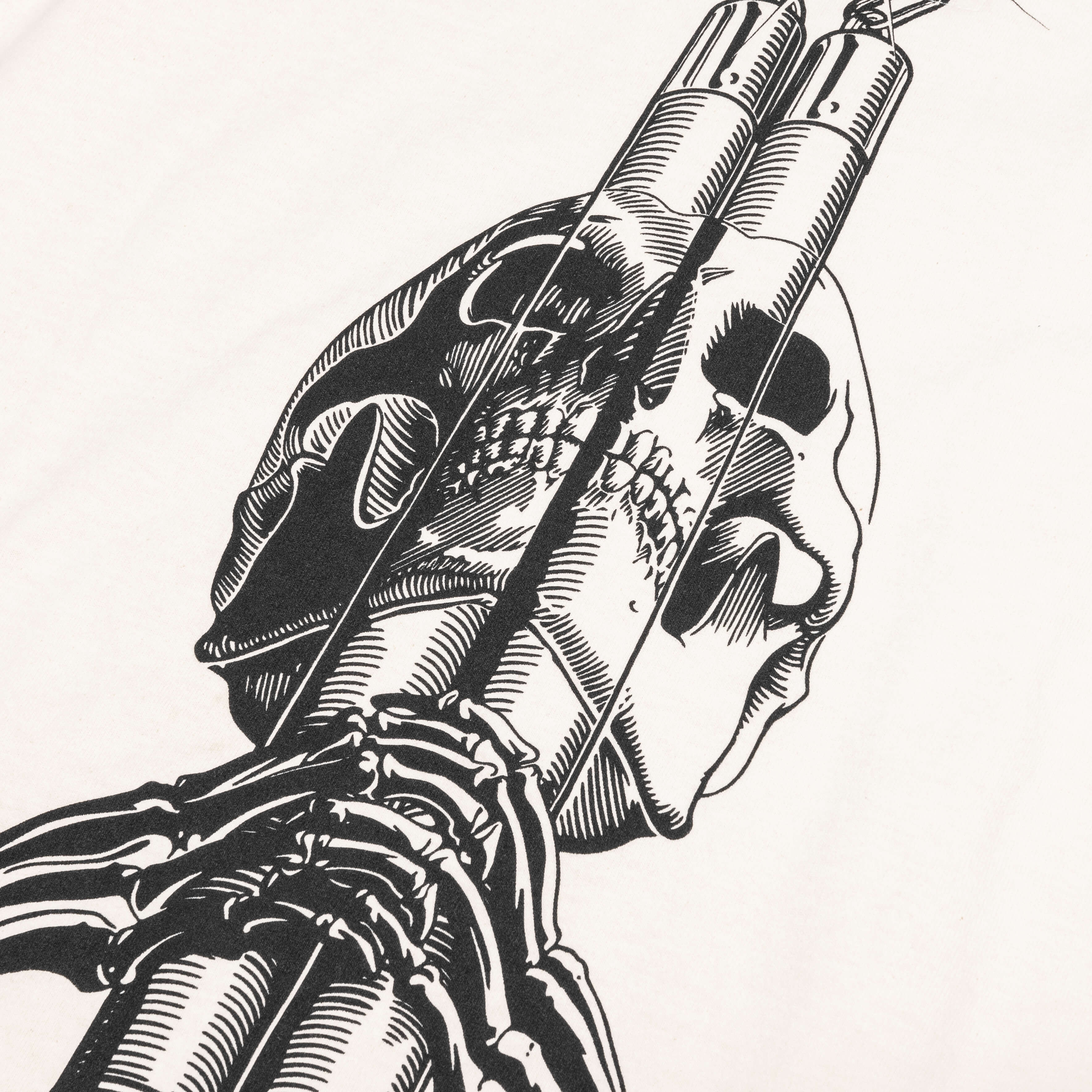 Bones Tee - Vintage White - Image 4