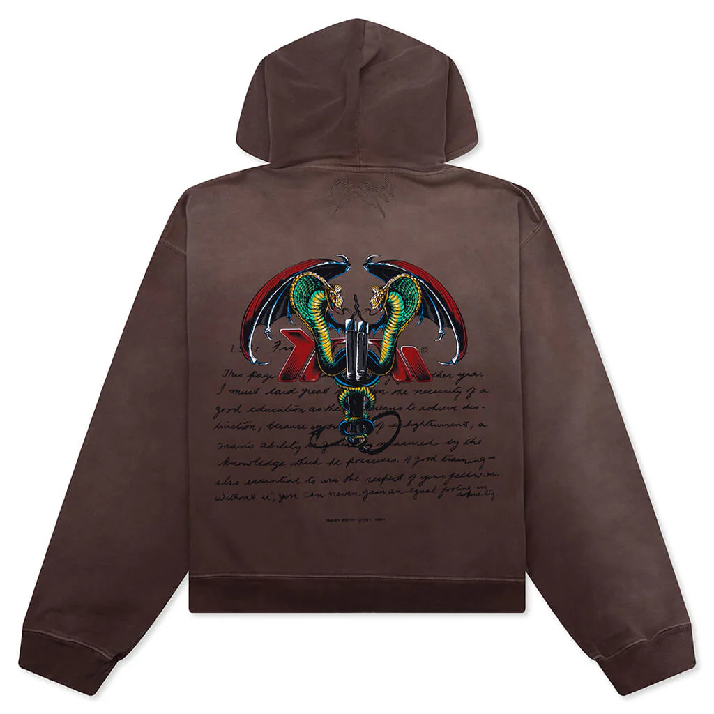 Cadu 2 Boxy Hoodie - Vintage Brown - Image 2