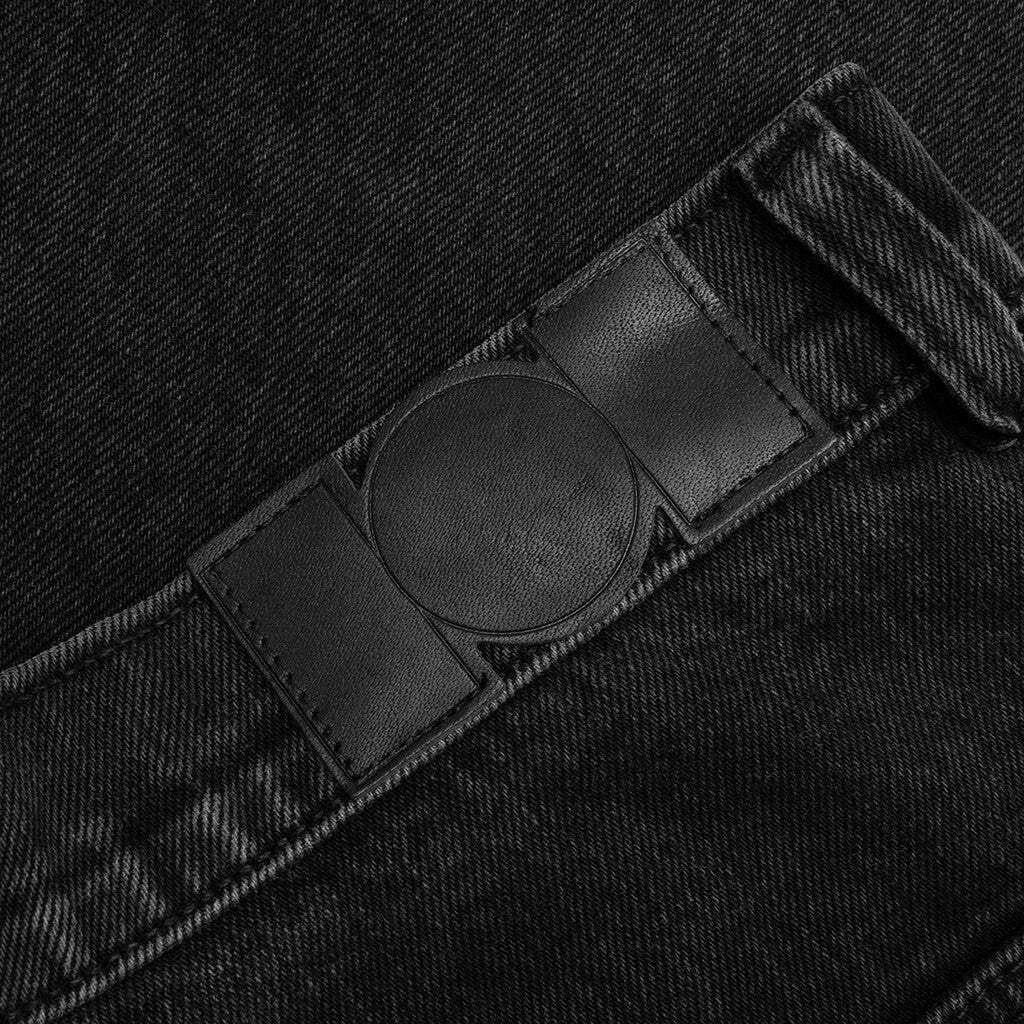 Denim Logo Cargos - Charcoal Wash - Image 4