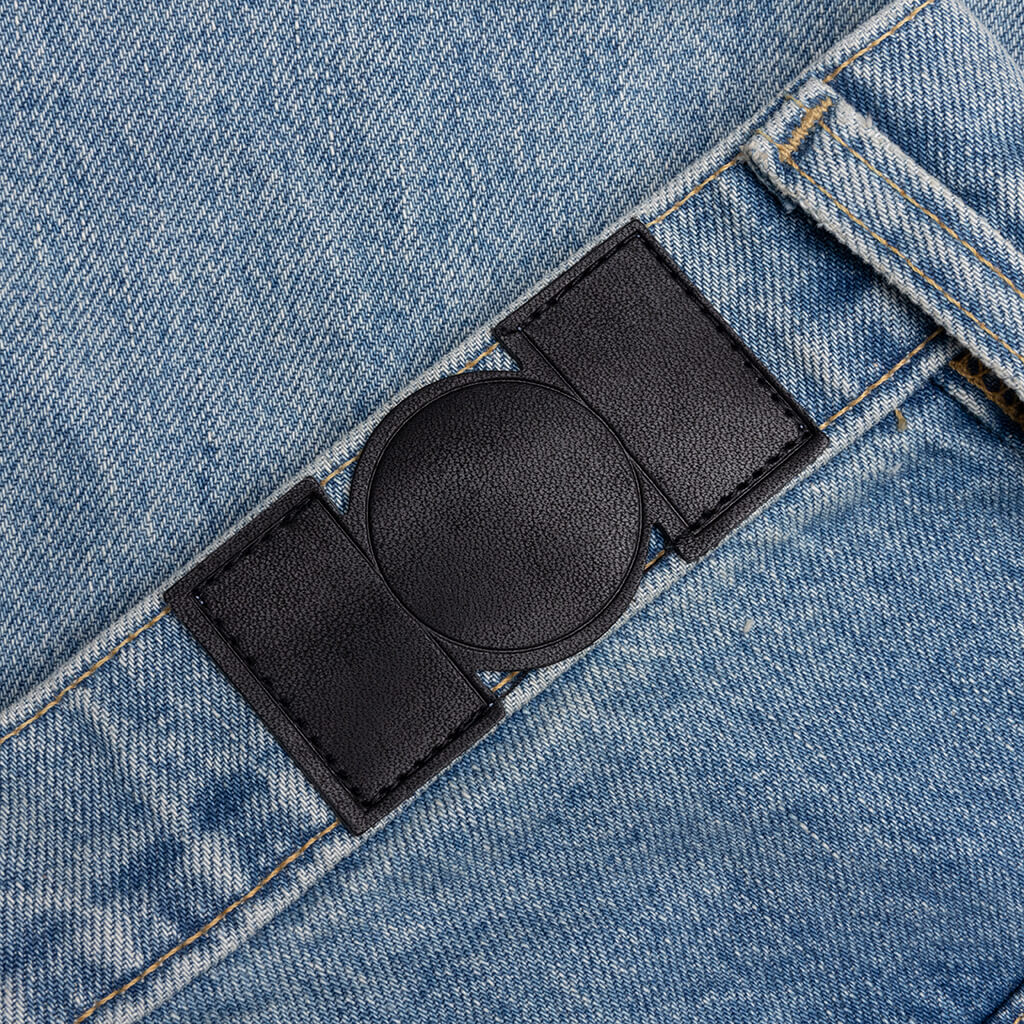 Denim Logo Cargos - Light Wash - Image 5