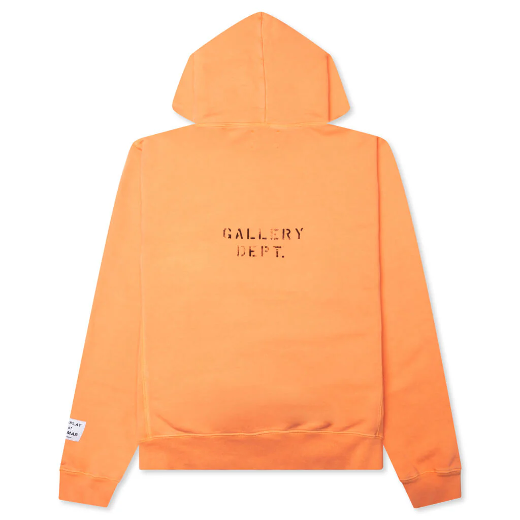 Dept Logo Hoodie - Fluorescent Orange - Image 2