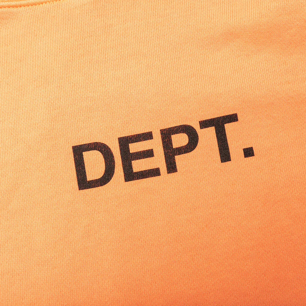 Dept Logo Hoodie - Fluorescent Orange - Image 3