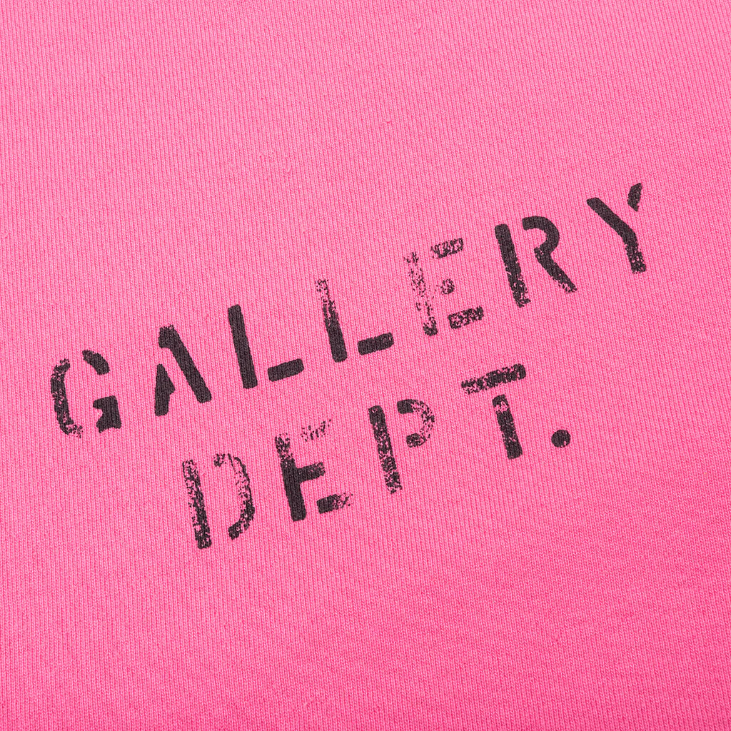 Dept Logo Hoodie - Fluorescent Pink - Image 4