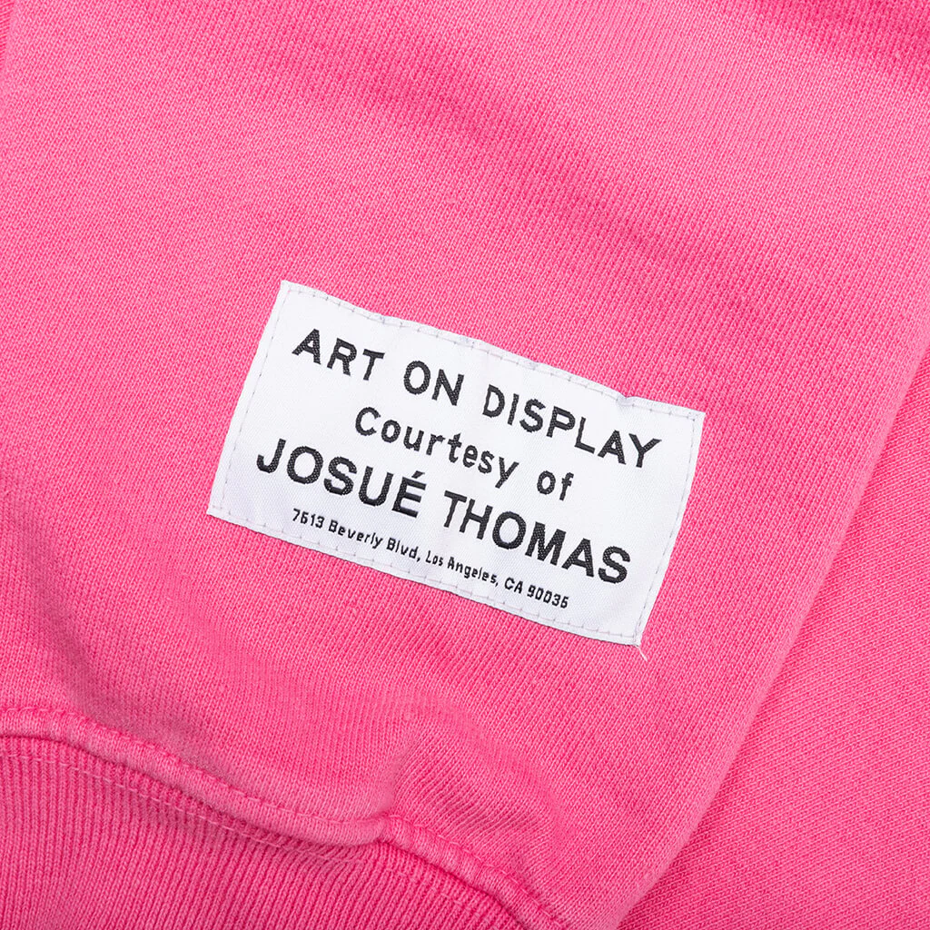 Dept Logo Hoodie - Fluorescent Pink - Image 5
