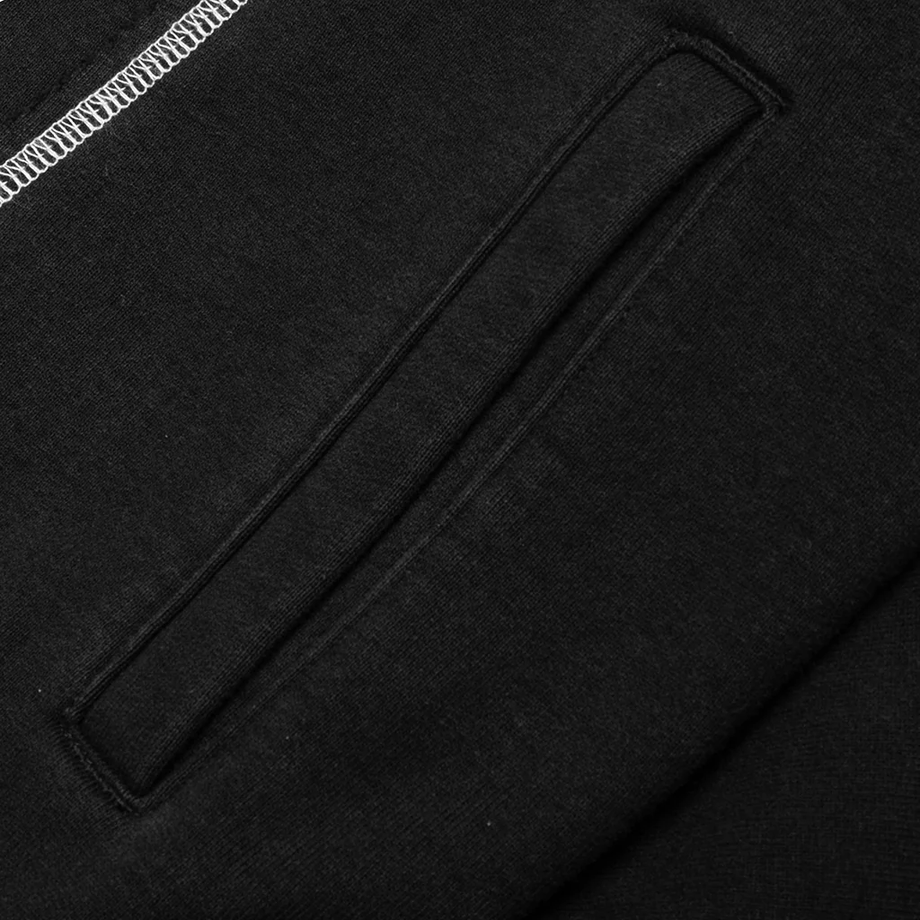 Designer Split Hoodie - Washed Black - Image 4