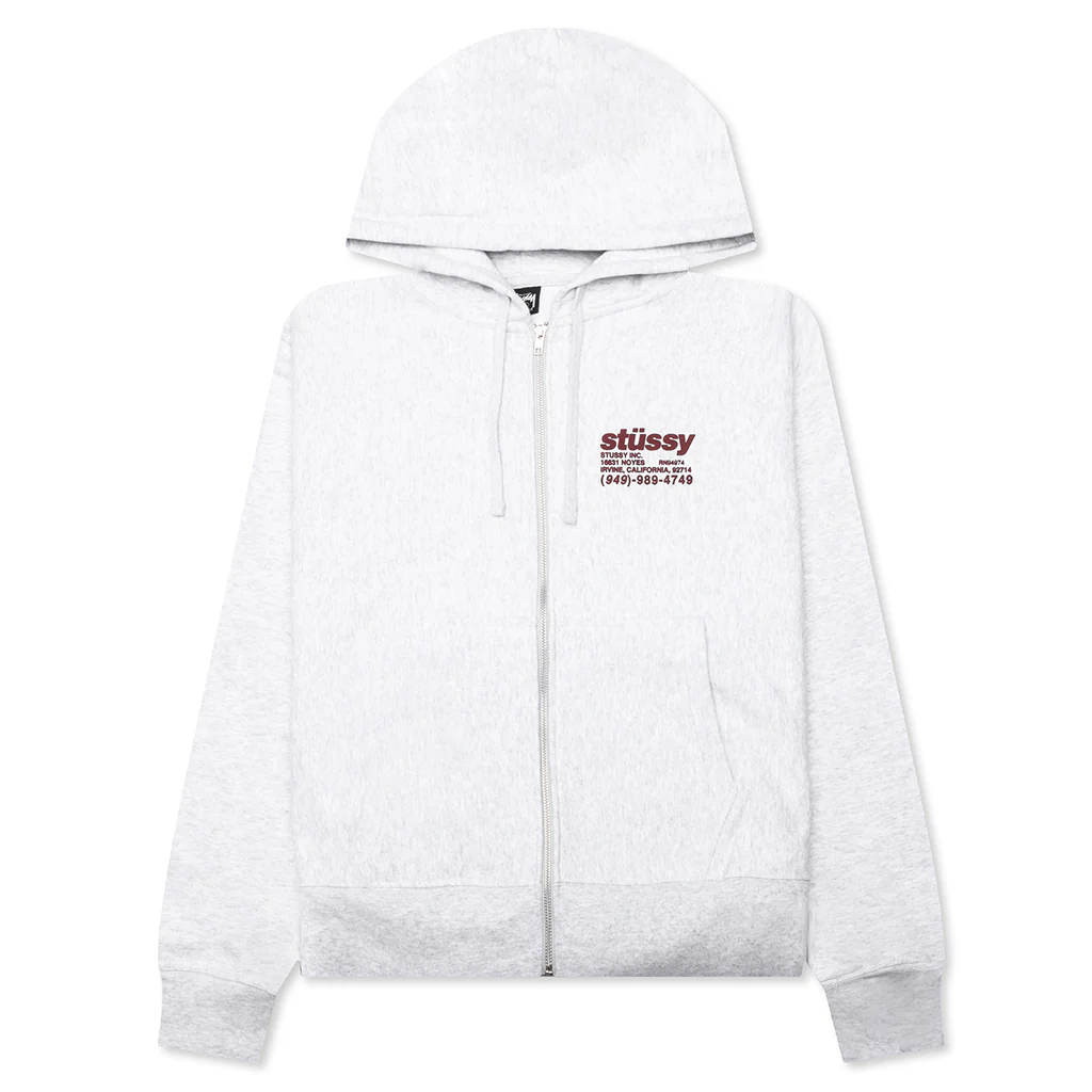 DNA Zip Hoodie - Ash Heather
