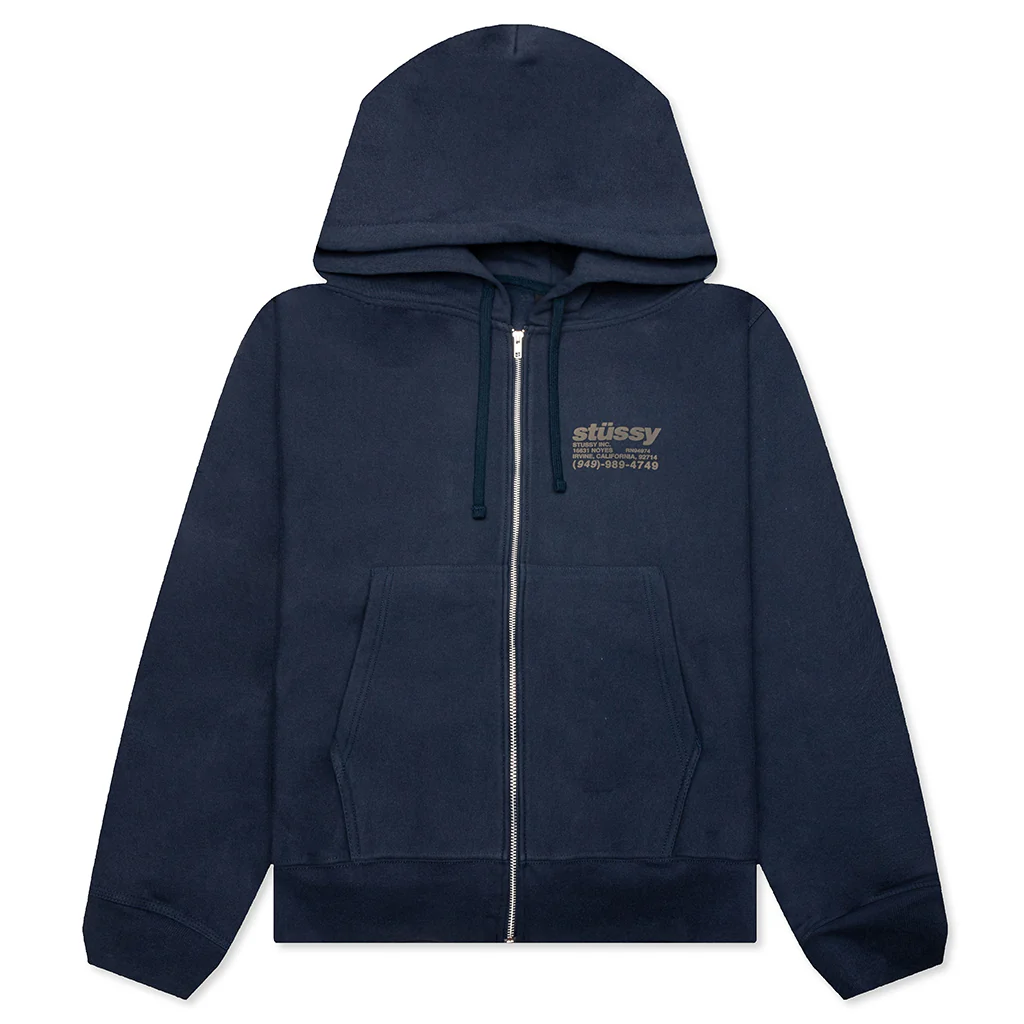 DNA Zip Hoodie - Navy