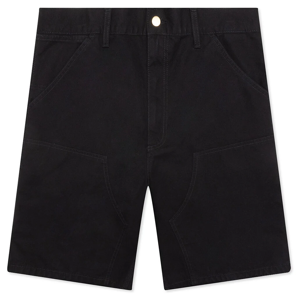 Double Knee Short - Black Rinsed