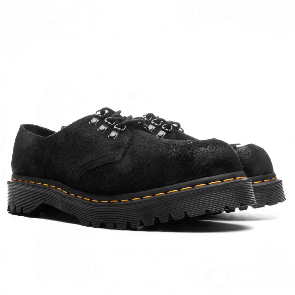 1461 St Hairy Suede - Black - Image 3