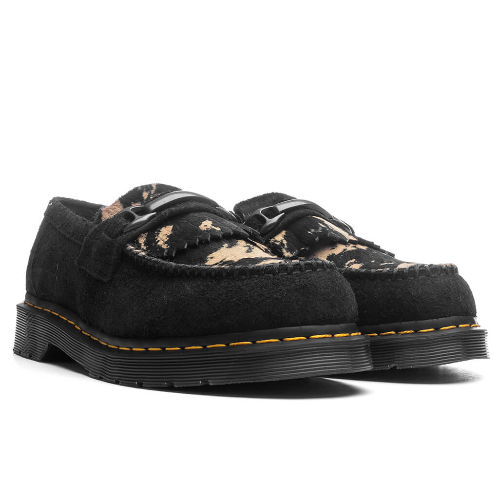 Adrian Snaffle - Black Napped Suede/Beige Contrast Hair On - Image 2