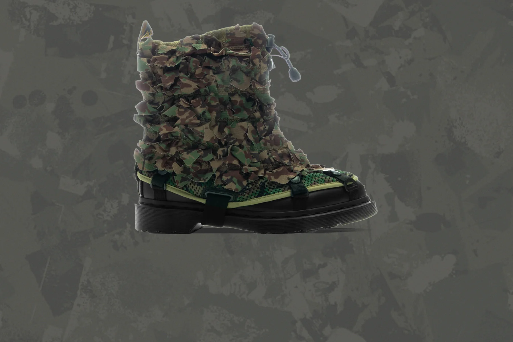 Dr. Martens x Babylon 1460 - Black/Camo - Image 5