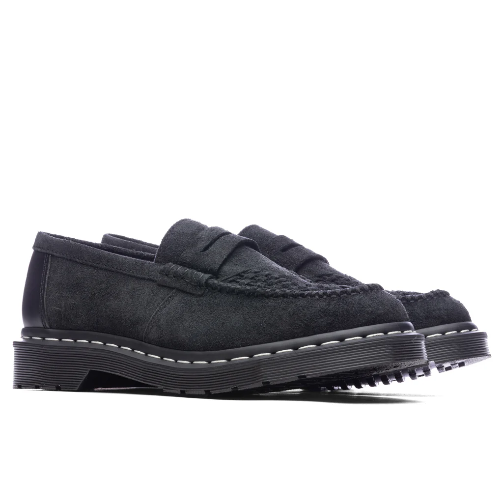 Dr. Martens x Neighborhood Penton Creeper - Black Hairy Suede Smooth - Image 2