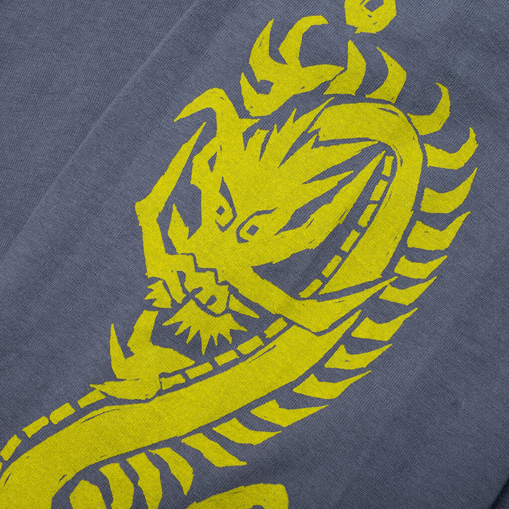 Dragons Pig. Dyed L/S Tee - Indigo - Image 4