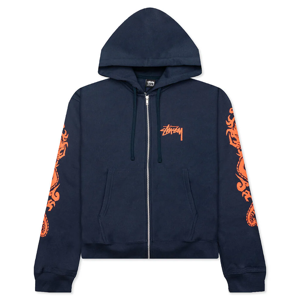 Dragons Zip Hoodie - Navy
