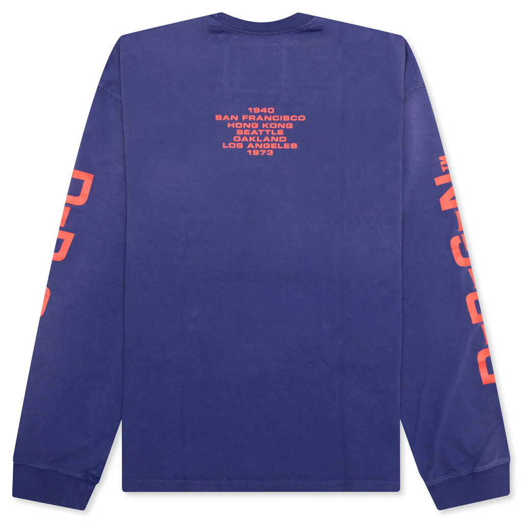 Origins Bleached L/S Tee - Bleached Blue - Image 2