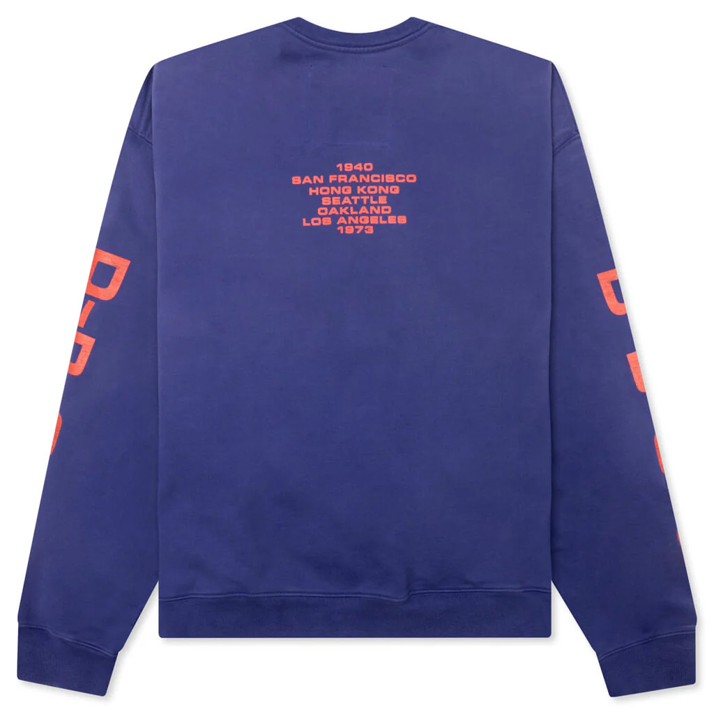 Origins Bleached Oversize Crew - Bleached Blue - Image 2