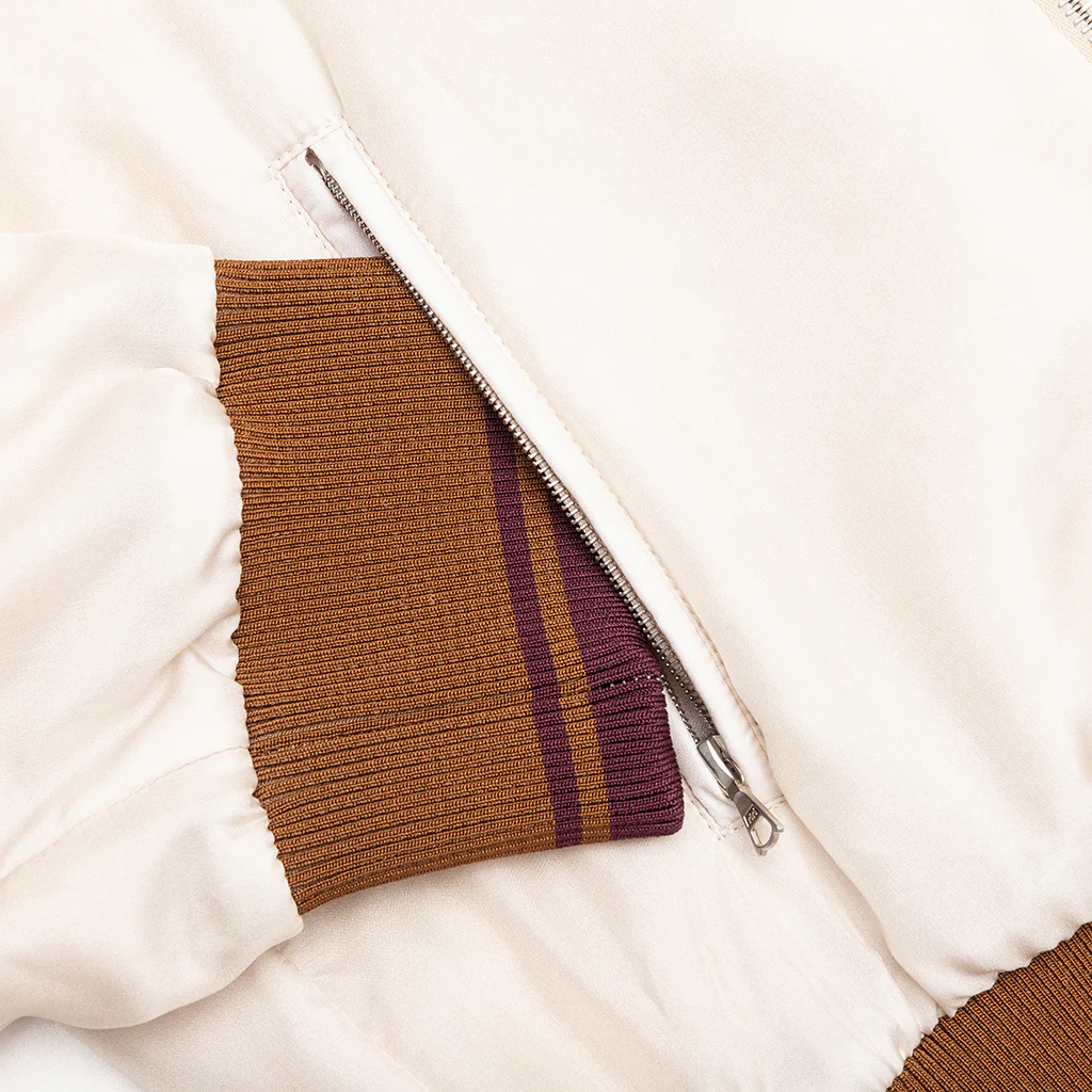 Bomber Jacket - Ecru Beige - Image 4