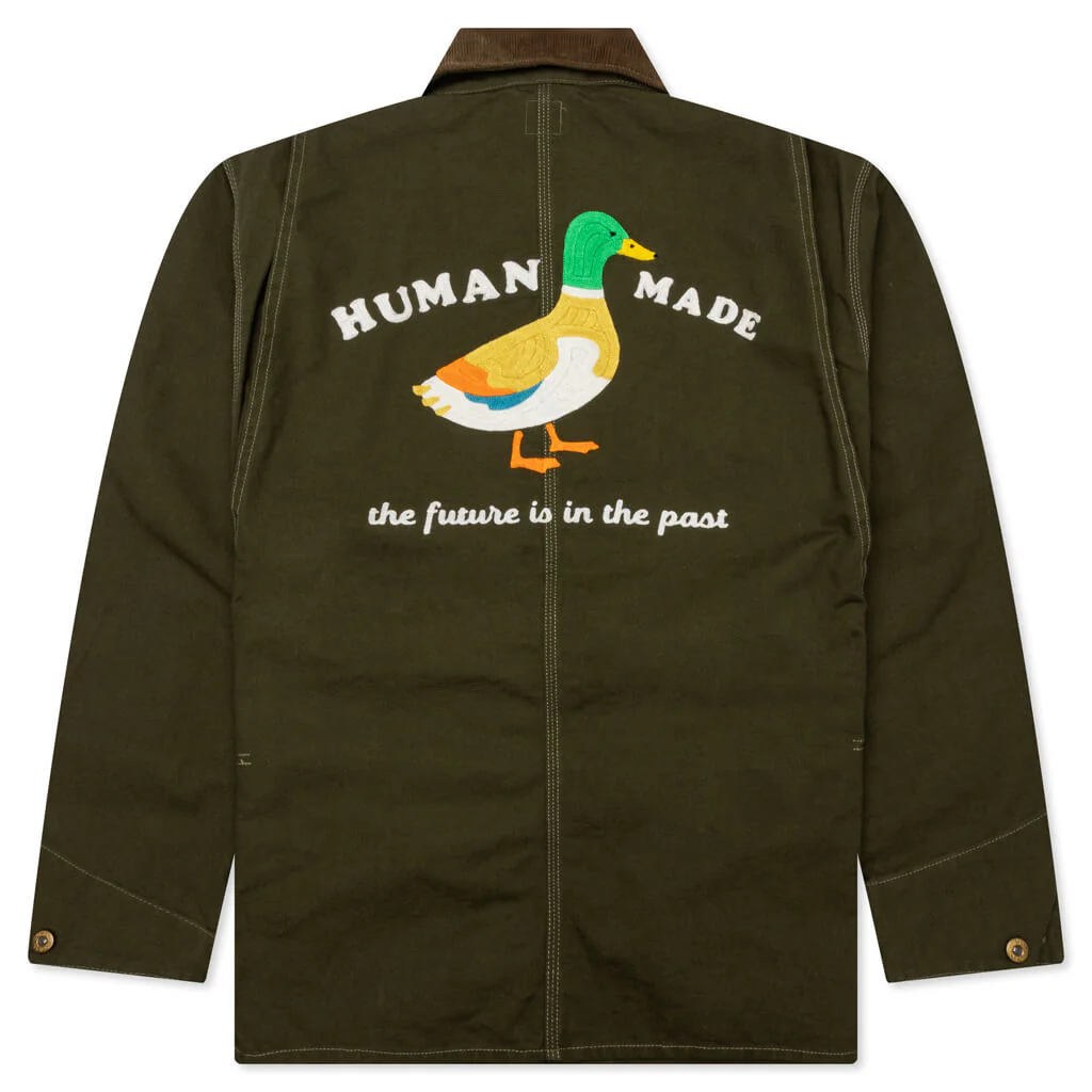 Duck Coverall Jacket - Olive - Image 2