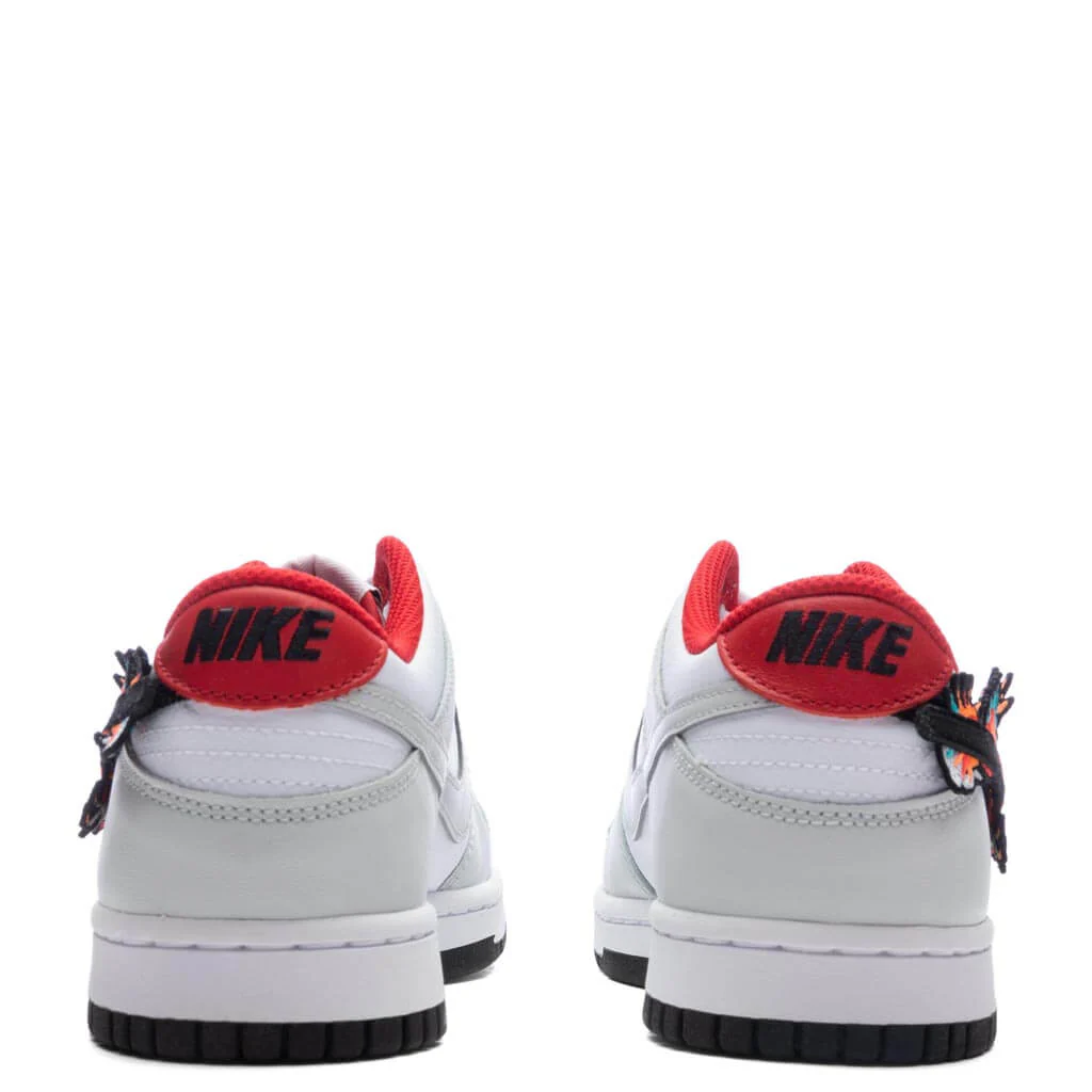 Dunk Low (GS) - White/Black/University Red - Image 4