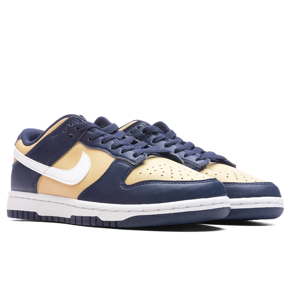 Women's Dunk Low Next Nature - Midnight Navy/White/Team Gold - Image 2