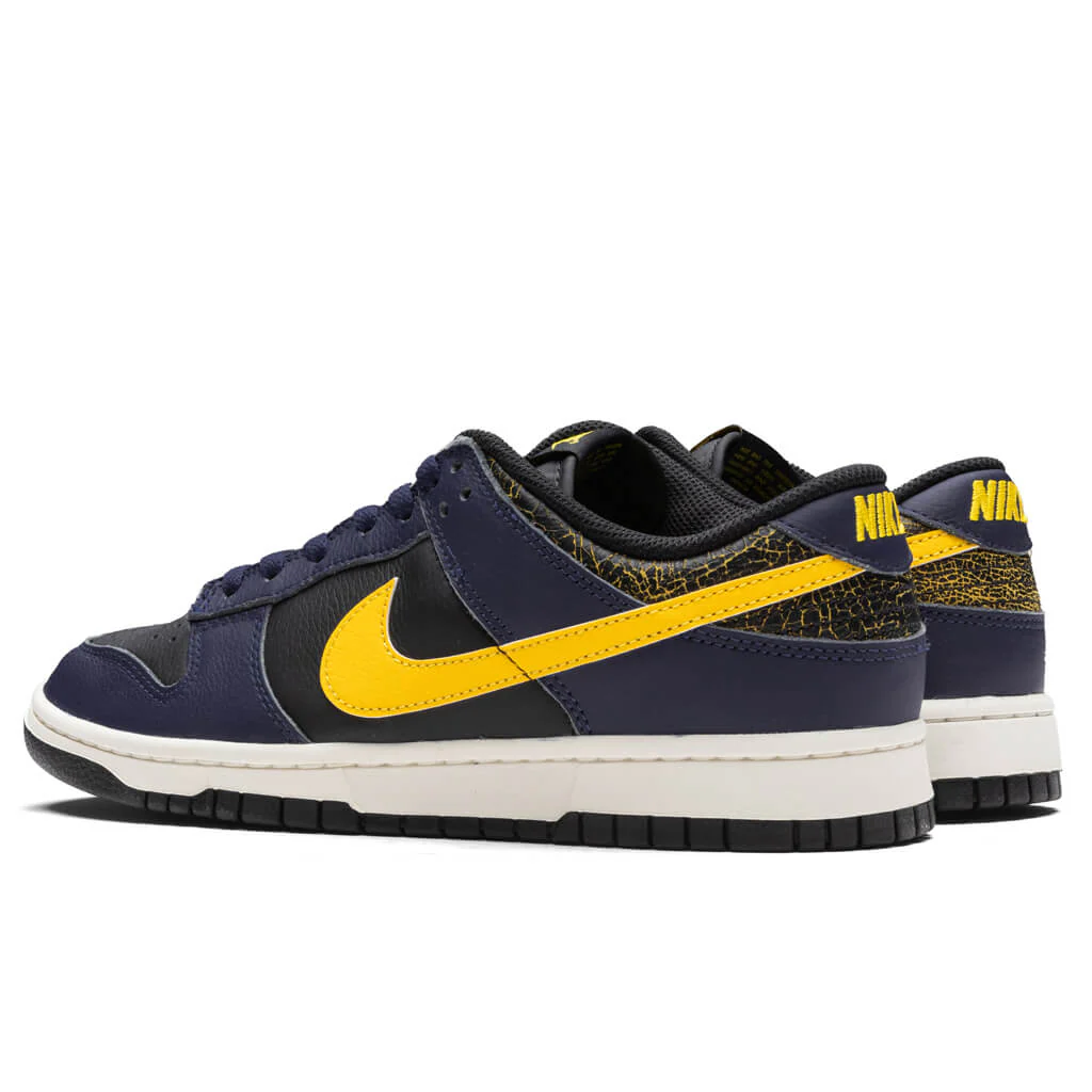Dunk Low Retro Vintage 'Michigan' - Black/Tour Yellow/Midnight Navy - Image 3