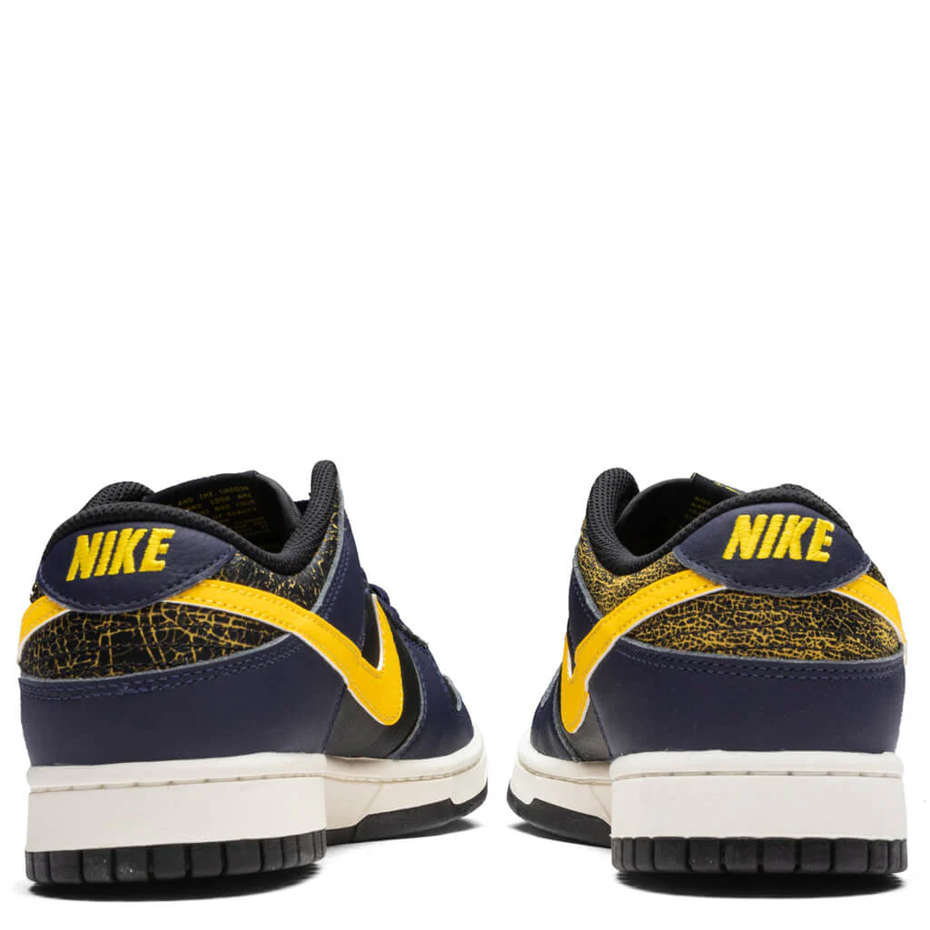 Dunk Low Retro Vintage 'Michigan' - Black/Tour Yellow/Midnight Navy - Image 4