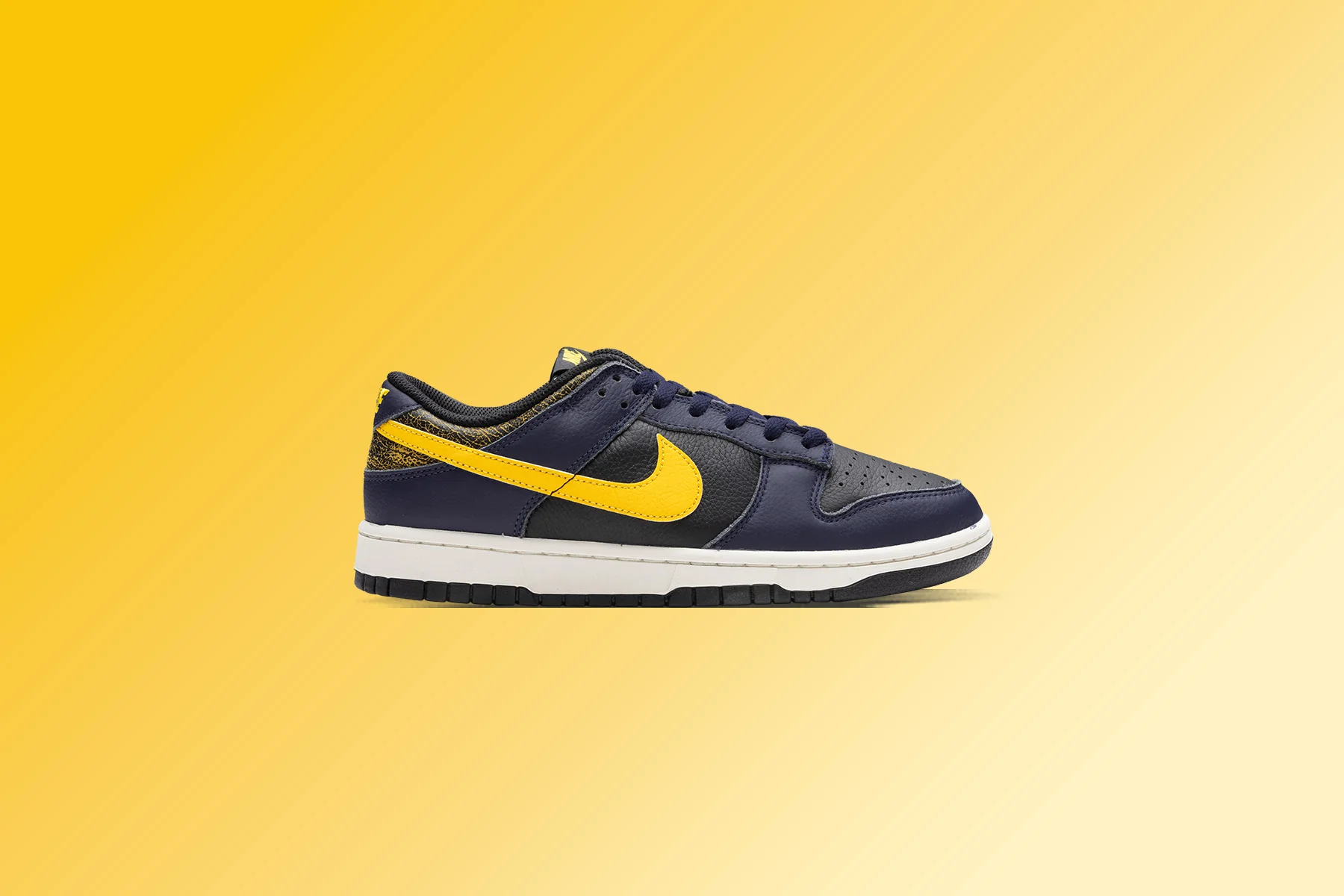 Dunk Low Retro Vintage 'Michigan' - Black/Tour Yellow/Midnight Navy - Image 5