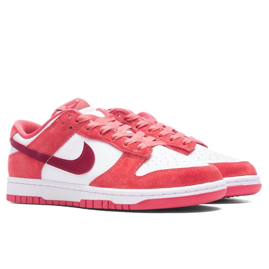 Dunk Low Womens 'Valentines Day' - White/Team Red/Adobe/Dragon Red - Image 2