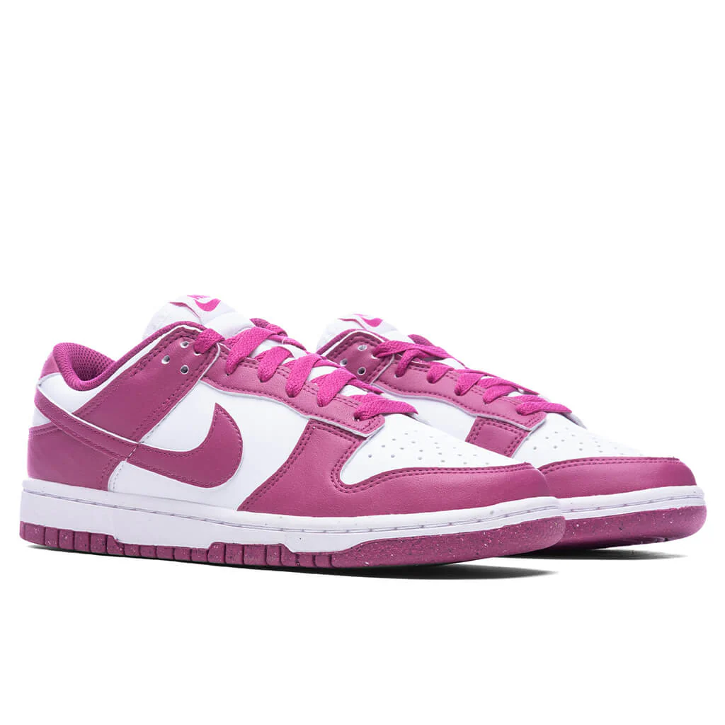Dunk Low Women's - White/Hot Fuchsia - Image 2