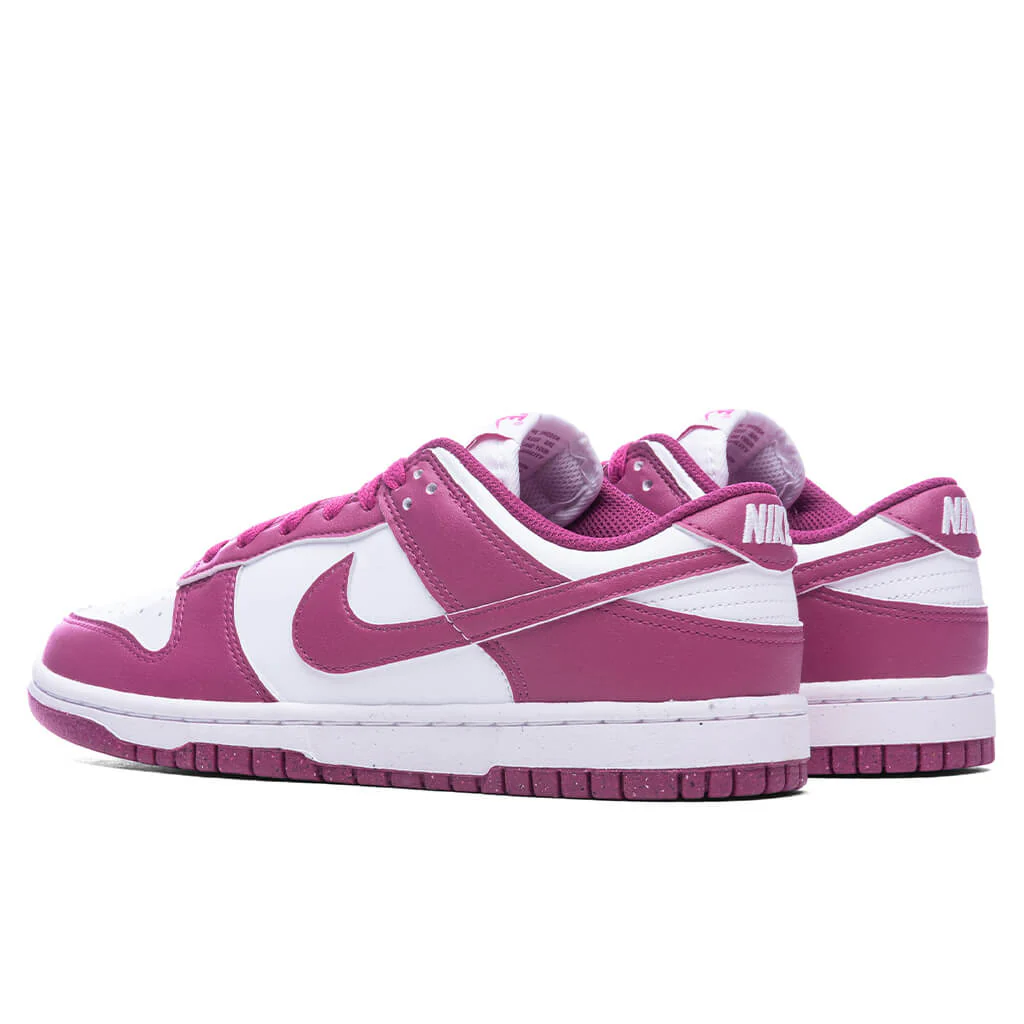 Dunk Low Women's - White/Hot Fuchsia - Image 3