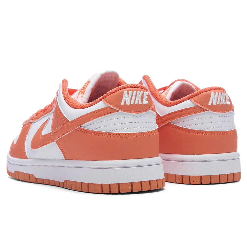 Women's Dunk Low - White/Light Wild Mango - Image 3