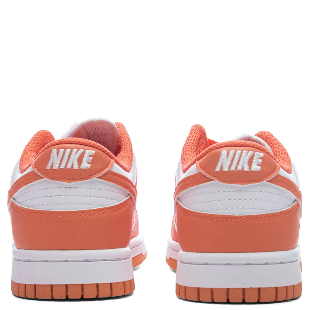 Women's Dunk Low - White/Light Wild Mango - Image 4