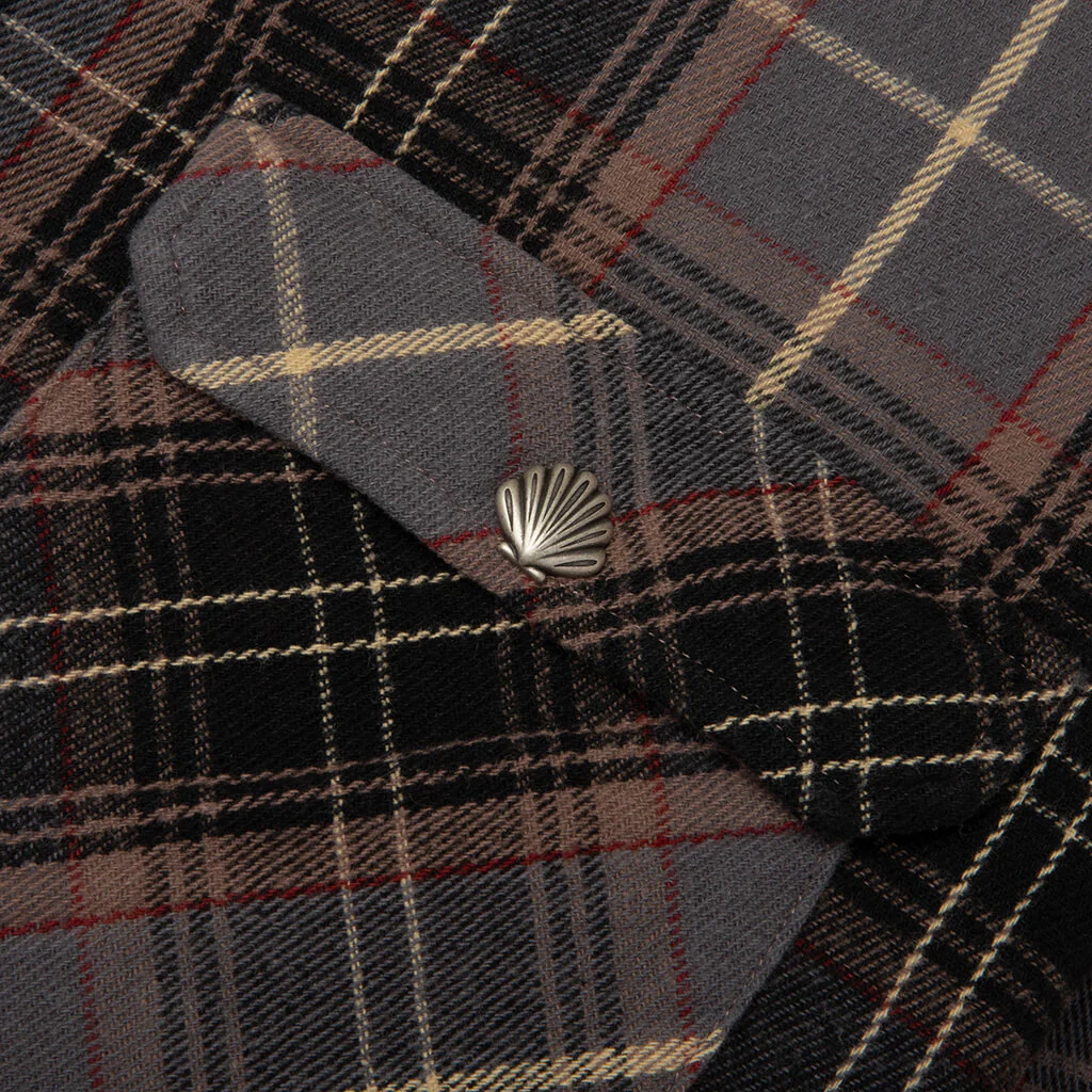 Crystal Flannel Shirt - Black - Image 3