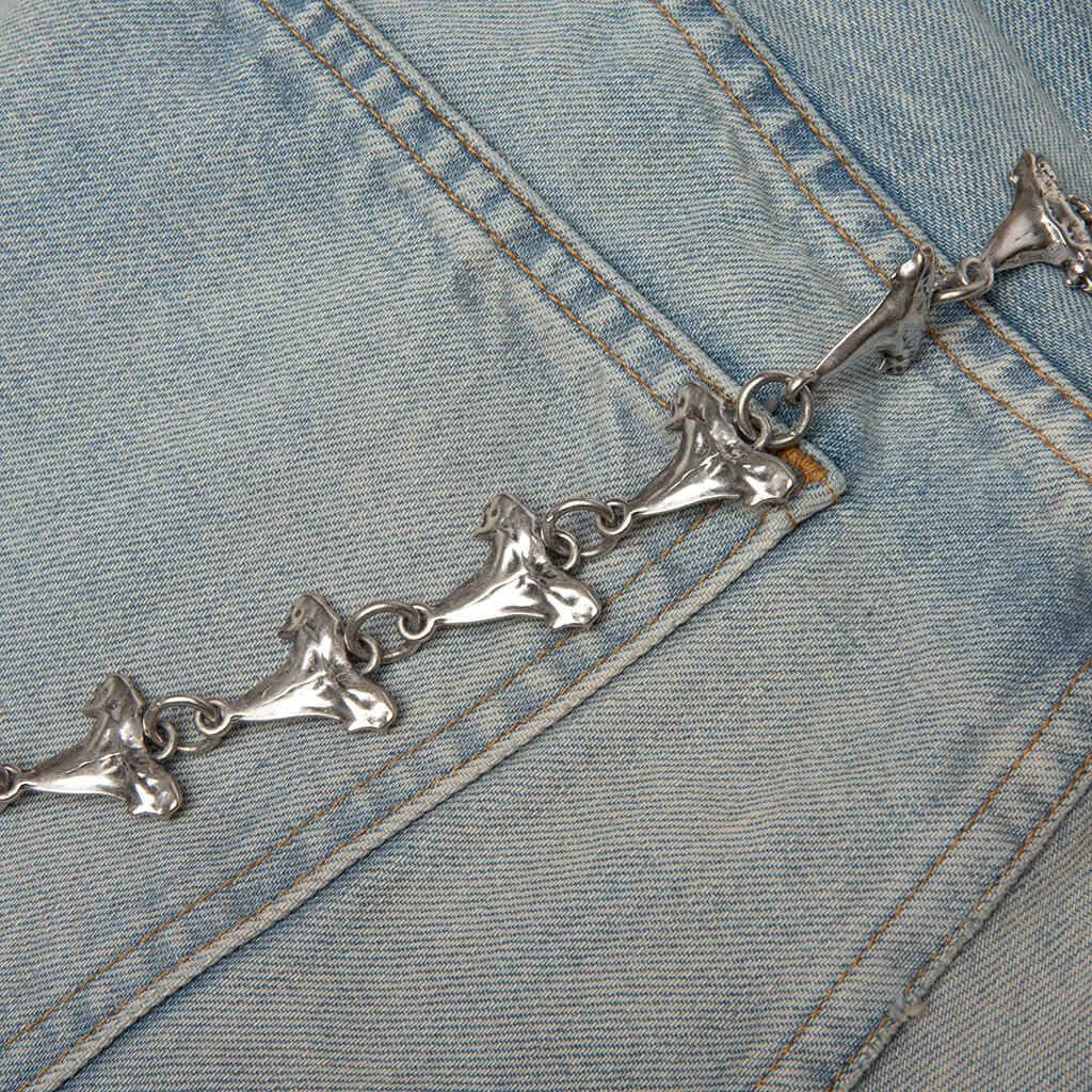 Denim with Chain Jean - Medium Blue - Image 5