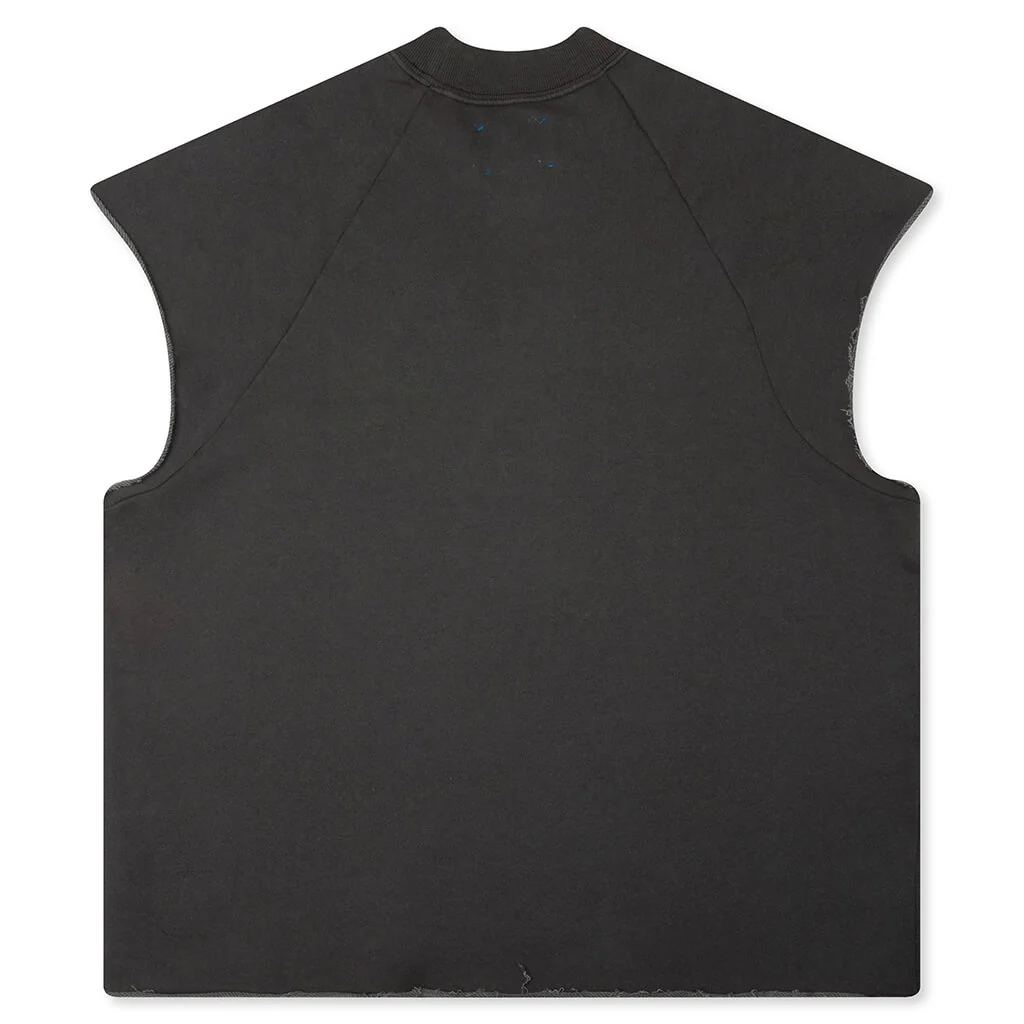 Sleeping Water Cut Off Tee - Washed Black - Image 2