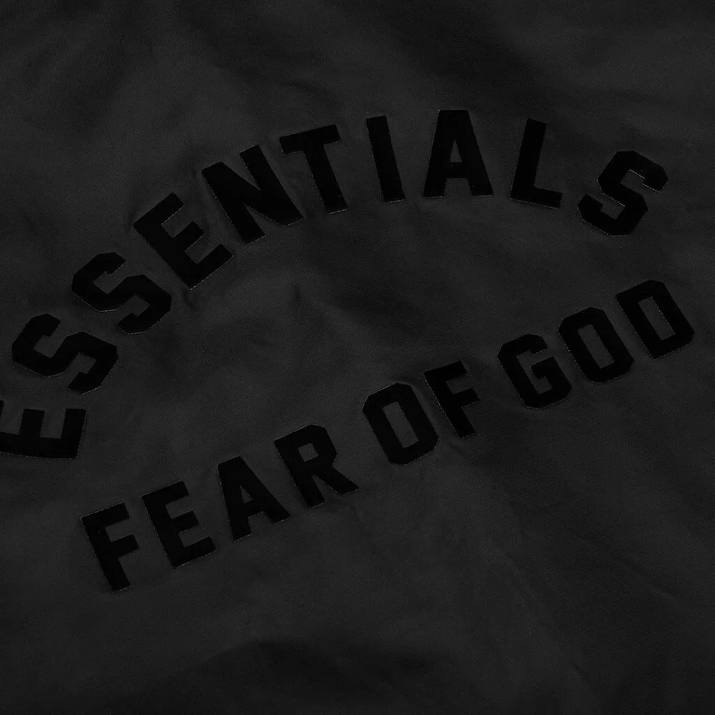 Essentials Coaches Jacket - Jet Black - Image 3