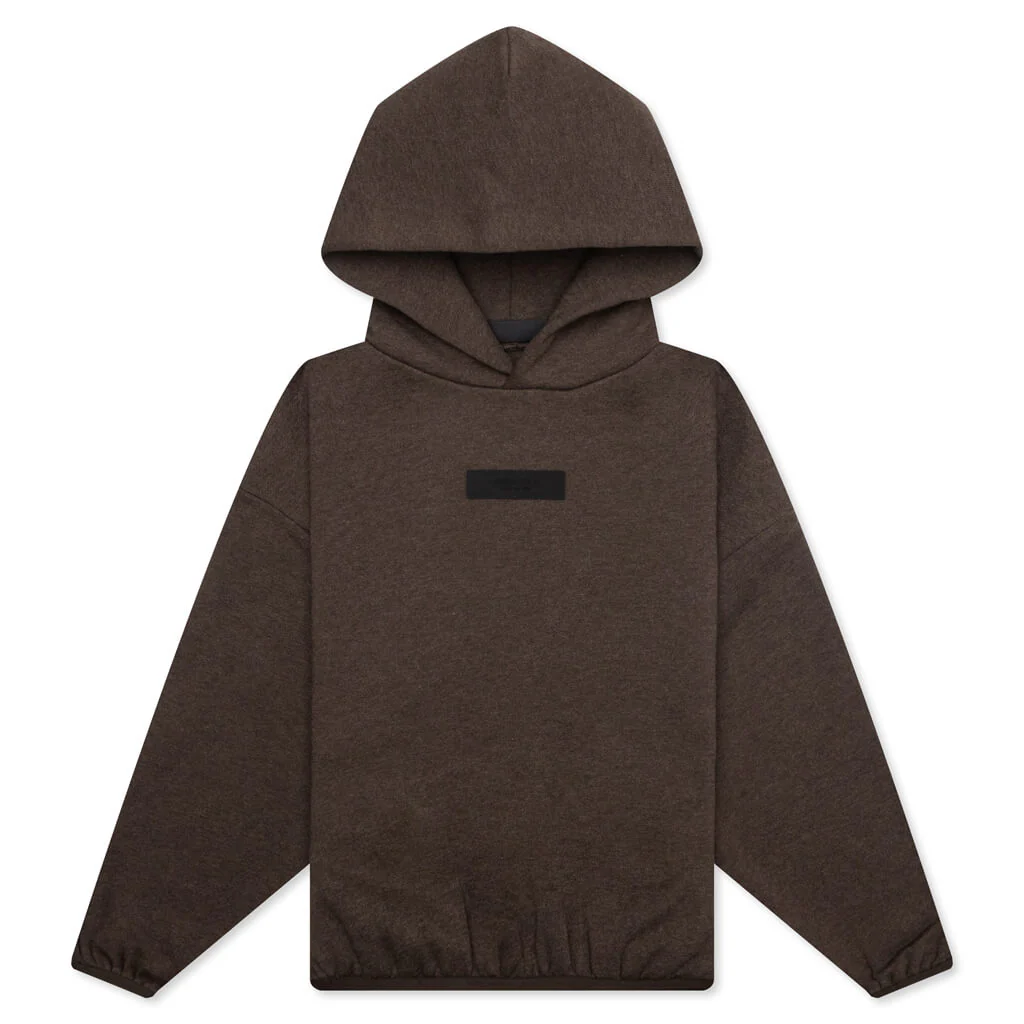 Essentials Kid's Hoodie - Heather Wood