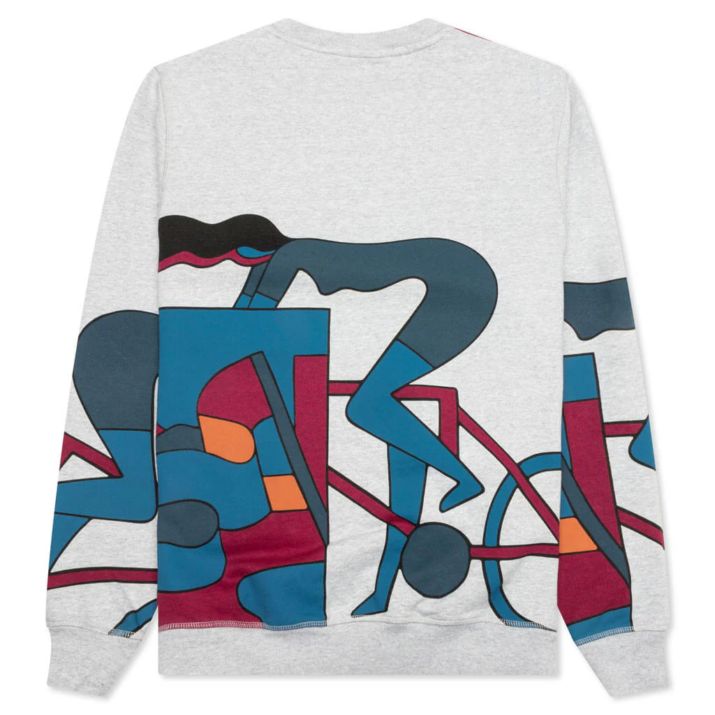 Etappe 17 Crew Neck Sweatshirt - Heather Grey - Image 2